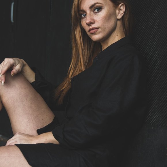 Reformation Devon Button-Up Shirt Dress, - Picture 3 of 3